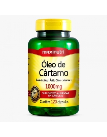 OLEO DE CARTAMO 1000MG COM 120 CAPS MAXINUTRI
