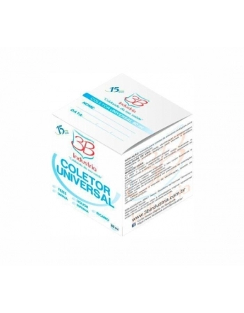 COLETOR UNIVERSAL 80ML (CAIXA) 3B 3B INDUSTRIA DE PLASTICO