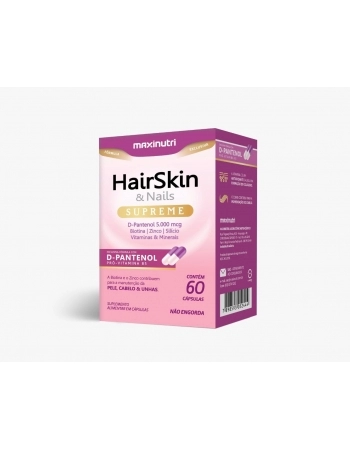 HAIRSKIN SUPREME D-PANTENOL COM 60 CAPS MAXINUTRI