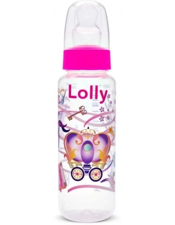 MAMADEIRA BICO SILICONE ORTODONTICO 240ML R1362/01 ROSA LOLLY