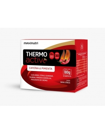 THERMO ACTIVE FRUTAS CITRICAS SACHE 30 X 6G MAXINUTRI