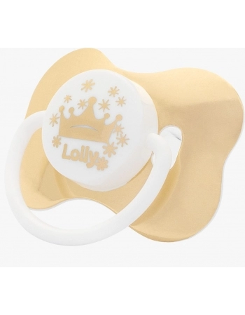 CHUPETA T2 REDONDO R4512/01 DOURADA-PRATA LOLLY