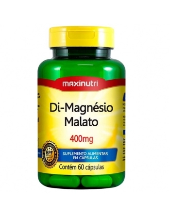 DI-MAGNESIO MALATO 400MG COM 60 CAPS MAXINUTRI