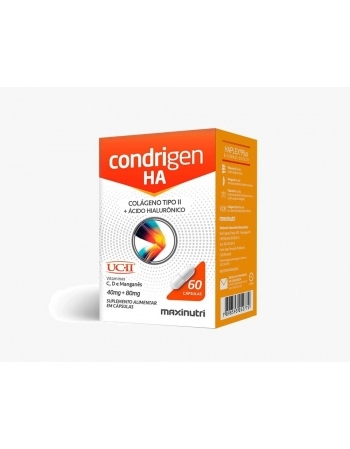 CONDRIGEN H.A (COLAGENO TIPO II+AC HIALURONICO) COM 60 CAPS MAXINUTRI