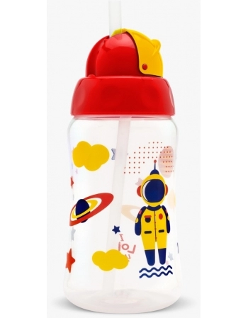 COPO VIVA COM CANUDO 330ML R7198/00 VERMELHO LOLLY