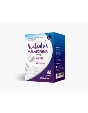 ACALENTUS MELATONINA ZERO ACUCAR COM 90 CAPS MAXINUTRI