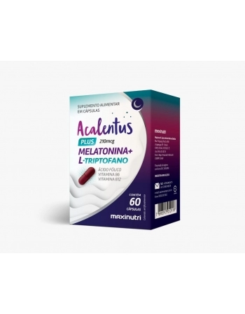 ACALENTUS PLUS MELATONINA+TRIPTOFANO COM 60 CAPS MAXINUTRI