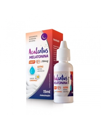 ACALENTUS MELATONINA FAST 210MCG SABOR CAMOMILA 15ML GOTAS MAXINUTRI