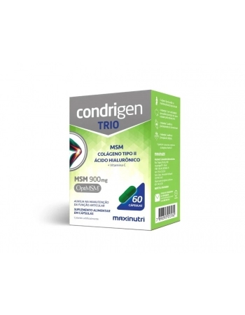 CONDRIGEN TRIO (MSM+TIPO II+AC.HIAL) COM 60 CAPS MAXINUTRI
