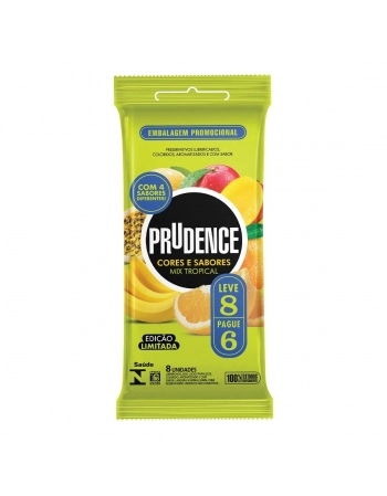 PRESERVATIVO PRUDENCE LV8 PG6 MIX TROPICAL PRUDENCE
