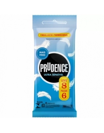PRESERVATIVO PRUDENCE LV8 PG6 ULTRA SENSIVEL PRUDENCE