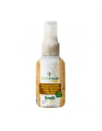 SPRAY DE MEL E PROPOLIS EXTRA MENTA E GENGIBRE 40ML SMELLS