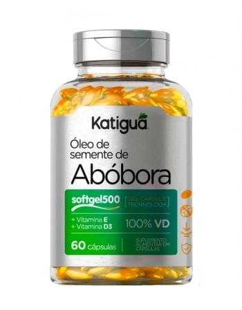 OLEO DE SEMENTE ABOBORA + VIT 500MG C/60 CAPS KATIGUA