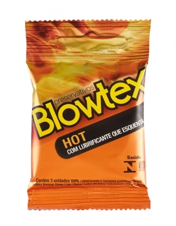 PRESERVATIVO BLOWTEX COM 3 HOT BLOWTEX