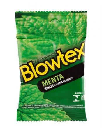 PRESERVATIVO BLOWTEX COM 3 MENTA BLOWTEX