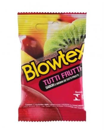 PRESERVATIVO BLOWTEX COM 3 TUTI FRUTI BLOWTEX