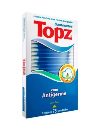 BASTONETES TOPZ HASTES FLEXIVEIS COM 75 UNIDADES CREMER