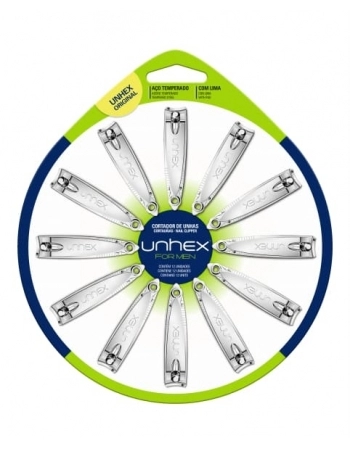 CORTADOR DE UNHA UNHEX DISCO COM 12 MEREJE