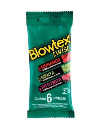 PRESERVATIVO BLOWTEX COM 6 TWIST BLOWTEX