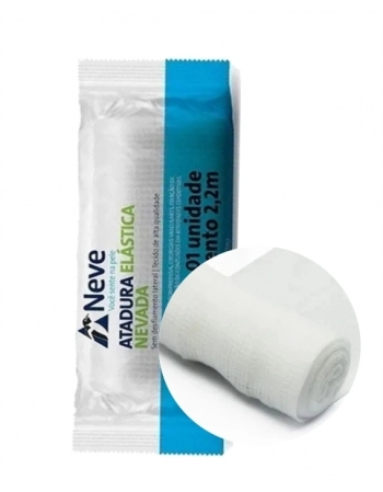 ATADURA CREPE 12CMX2,2M ELASTICA NEVADA COM 12 NEVE