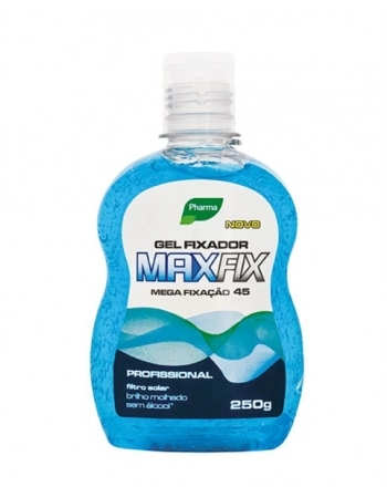 GEL FIXADOR MAX-FIX FRASCO 250G AZUL 418