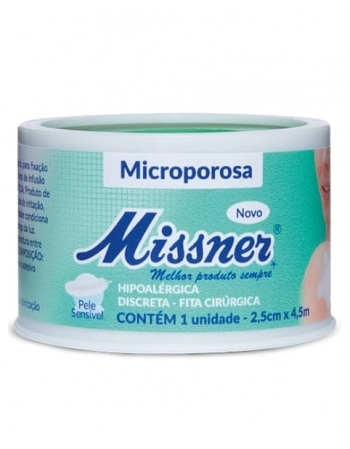 FITA MICROPOROSA 2,5X4,5 BRANCO MISSNER