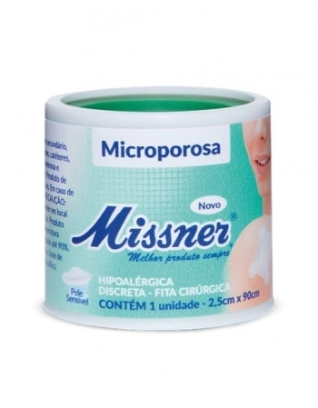 FITA MICROPOROSA 2,5X0,90 BRANCO MISSNER