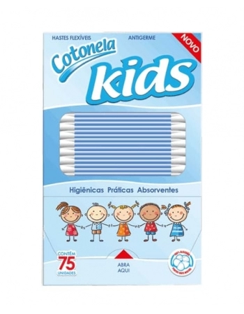 HASTES FLEXIVEIS COTONELA KIDS C/75 AZUL