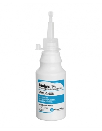 RIOHEX CLOREXIDINA 1% ANTISSEPTICO 30ML RIOQUIMICA