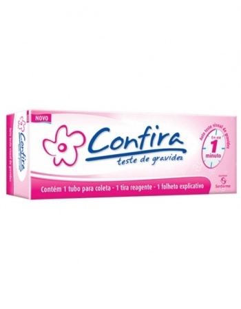 TESTE DE GRAVIDEZ CONFIRA SANFARMA
