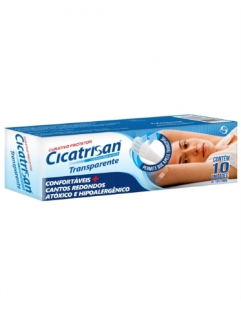 CURATIVO CICATRISAN COM 10 TRANSPARENTE SANFARMA