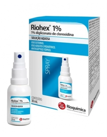 RIOHEX CLOREXIDINA 1% ANTISSEPTICO 30ML SPRAY RIOQUIMICA