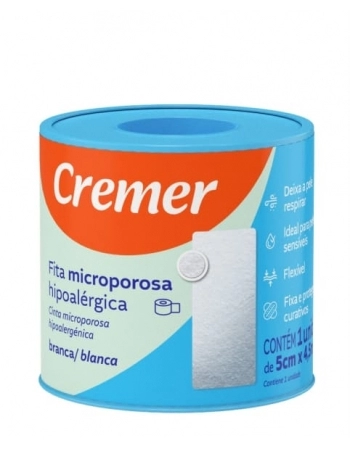 FITA MICROPOROSA 5X4,5 BRANCO CREMER