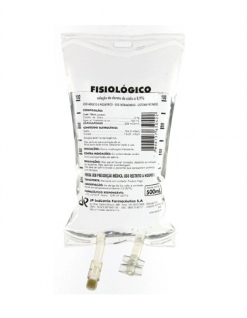 SORO FISIOLOGICO 0,9% INTRAVENOSO 500ML BOLSA JP