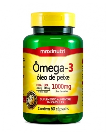 OMEGA 3 1000MG COM 60 CAPS MAXINUTRI