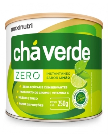 CHA VERDE SOLUVEL ZERO LIMAO 250G MAXINUTRI