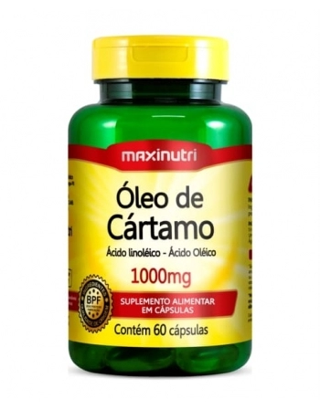 OLEO DE CARTAMO 1000MG COM 60 CAPS MAXINUTRI