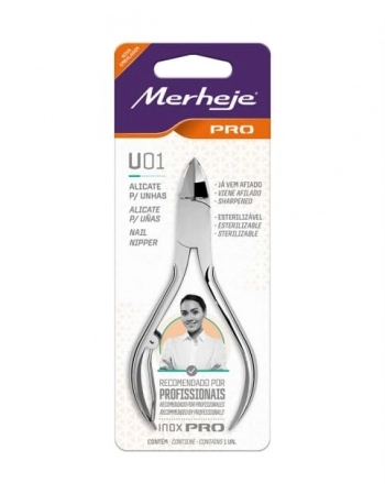 ALICATE PARA UNHAS INOX PRO MEREJE
