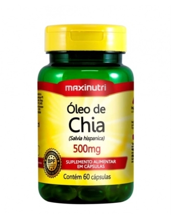 OLEO DE CHIA 500MG COM 60 CAPS MAXINUTRI