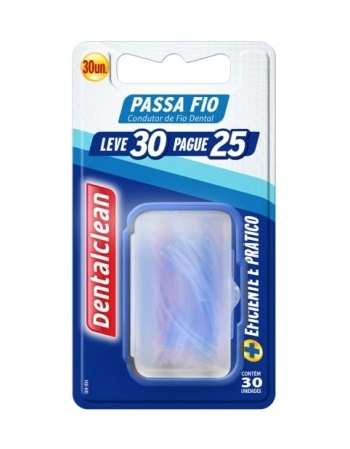 PASSA FIO C/30UN DENTALCLEAN