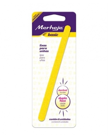 LIXA PARA UNHA GOLD BASIC COM 6UN MEREJE