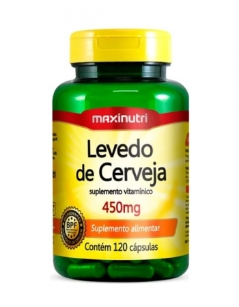 LEVEDO DE CERVEJA 450MG COM 120 CAPS MAXINUTRI