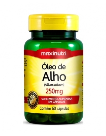 OLEO DE ALHO 250MG C/60 CAPS MAXINUTRI