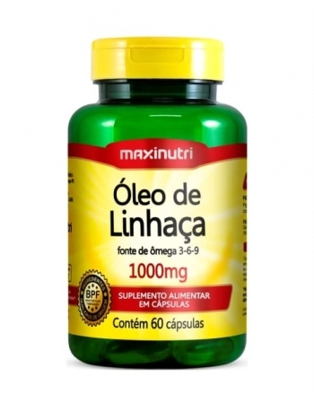 OLEO DE LINHACA 1G COM 60 CAPS MAXINUTRI
