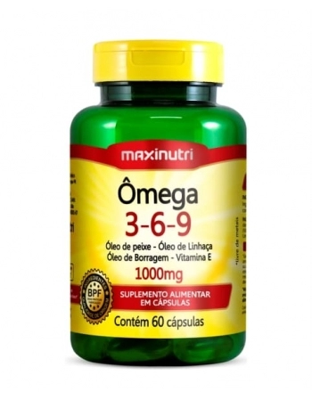 OMEGA TRIPLO 3/6/9 1000MG COM 60 CAPS MAXINUTRI