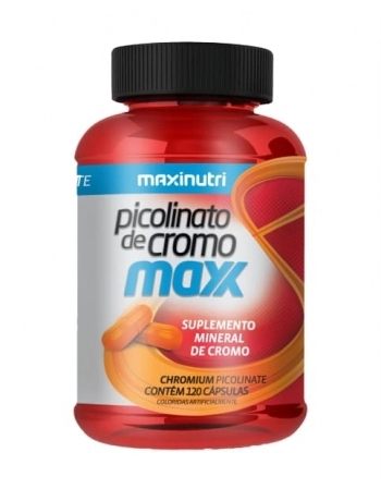 PICOLINATO DE CROMO MAXX COM 120 CAPS MAXIN MAXINUTRI