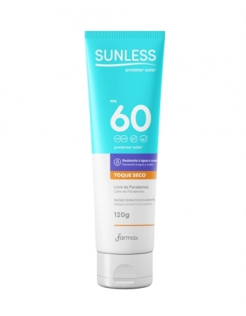 PROTETOR SOLAR FPS 60 SUNLESS 120G FARMAX