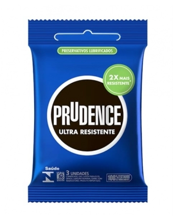 PRESERVATIVO PRUDENCE COM 3 ULTRA RESISTENTE PRUDENCE