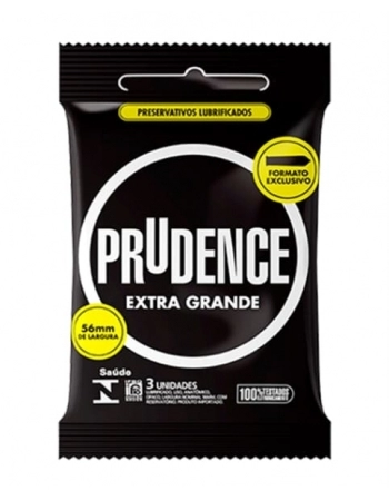PRESERVATIVO PRUDENCE COM 3 EXTRA GRANDE PRUDENCE