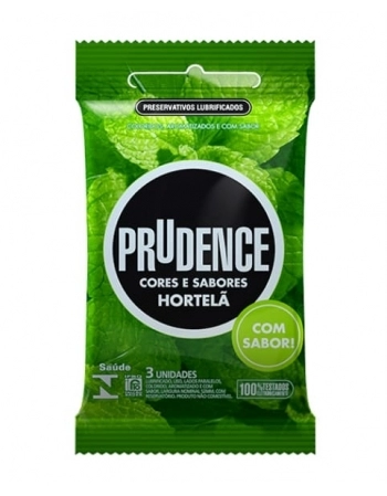 PRESERVATIVO PRUDENCE COM 3 HORTELA PRUDENCE